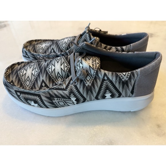 Ariat Other - Ariat Men's Hilo Grey Southwestern Slip On Shoes sz 12 D Charcoal 10050946